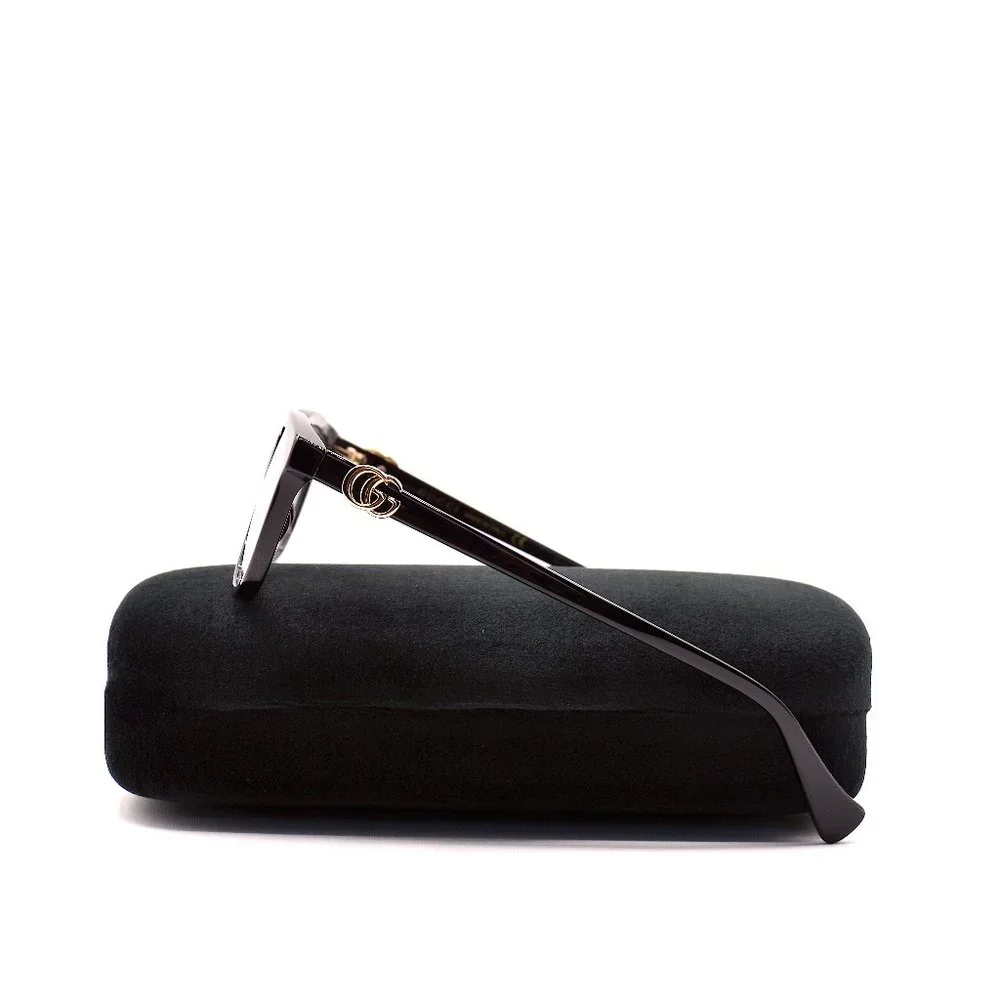 NEW GUCCI GG1075O 001 BLACK AUTHENTIC EYEGLASSES FRAME RX 48-19 - Picture 9 of 12